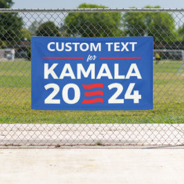 Banderoles Texte personnalisé pour Kamala 2024