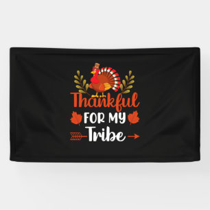 Banderoles Thanksgiving Thankful For My Tribe