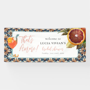 Banderoles That's Amore Spritz Orange Mariage de Bienvenue