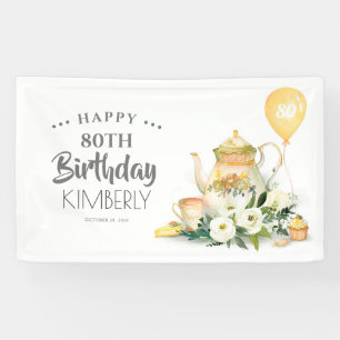 Banderoles Thé floral Par-Thé Thé Joyeux anniversaire