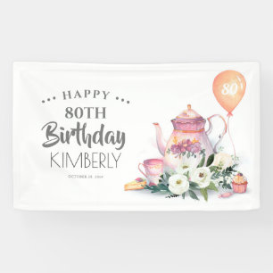 Banderoles Thé floral Par-Thé Thé Joyeux anniversaire