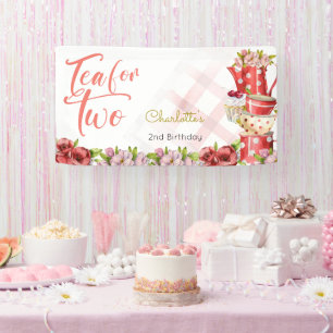 Banderoles Thé pour deux, anniversaire de la fleur de thé