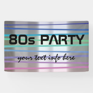 Banderoles thème de la partie 80s
