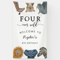Thème de Safari quatre Ever Wild Boy 4e anniversai