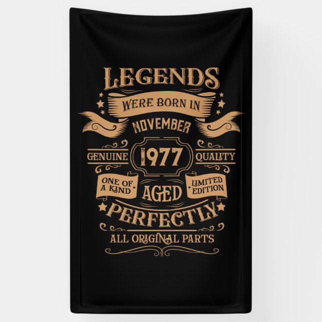 Banderoles Thème personnalisé vintage d'anniversaire whiskey (Vertical)
