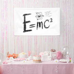 Banderoles Théorie de la relativité d'Einstein. Formule