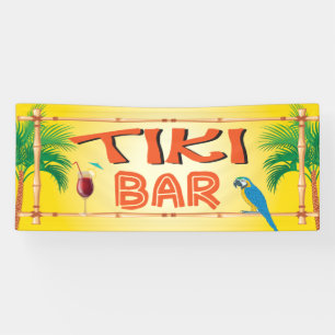 Banderoles Tiki Bar fête sur la plage tropicale