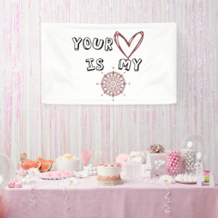 Banderoles Ton coeur est mon boussole