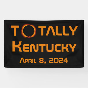 Banderoles Totalement Kentucky 2024 Éclipse solaire