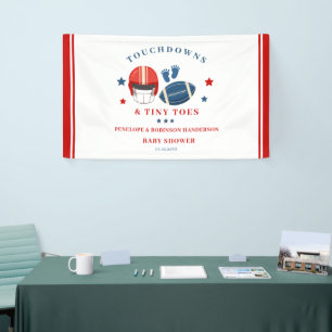 Banderoles Touchdowns et minuscules orteils, baby shower de f