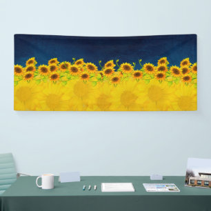 Banderoles Tournesols d'Ukraine pour l'espoir et la paix