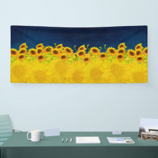Banderoles Tournesols d'Ukraine pour l'espoir et la paix