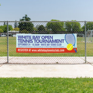Banderoles Tournoi de tennis ouvert événement graphique simpl