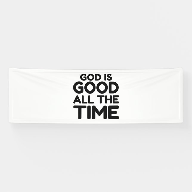 Banderoles tout le temps, Dieu est bon (Horizontal)