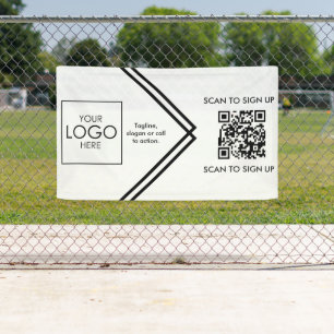 Banderoles Tradeshow Display Signal QR Code Téléchargez votre