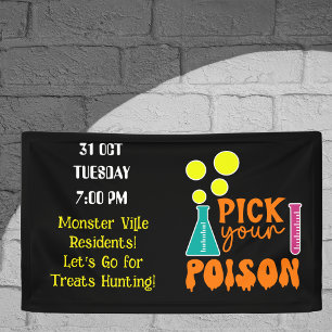 Banderoles Traite Chasse Halloween Famille communautaire
