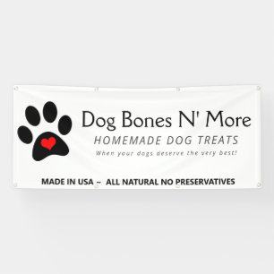 Banderoles Traite de chien boulangerie affaires Boot person