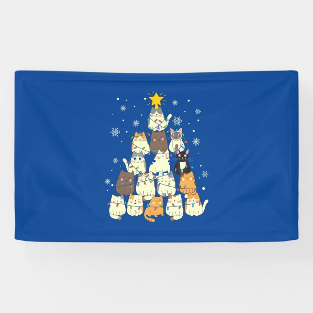 Banderoles Tree de Merry Xmas (Horizontal)