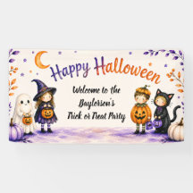 Trick or Treat Joli Script Invitation Halloween Fê