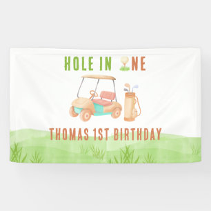 Banderoles Trou en un pour la première fête d'anniversaire
