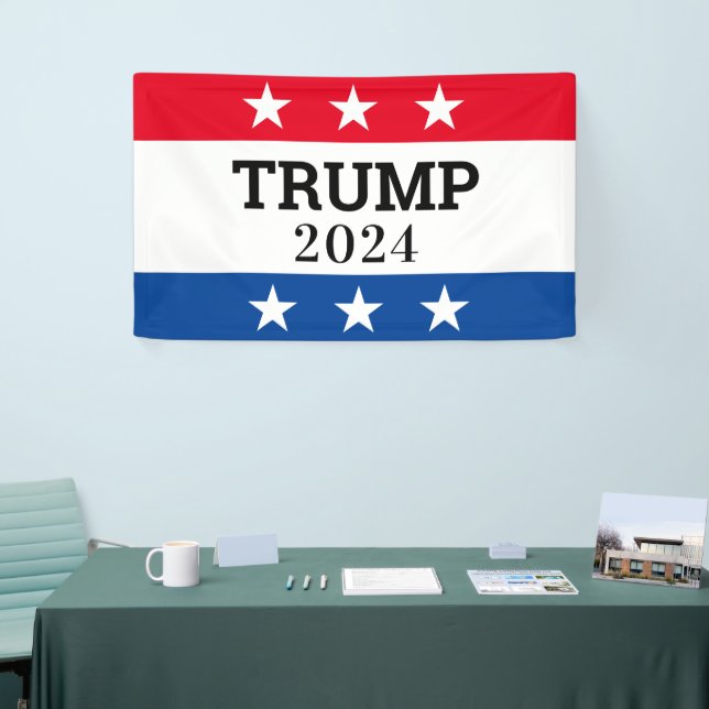Banderoles Trump 2024 (Salon professionnel)