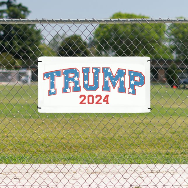 Banderoles Trump 2024 Garder l'Amérique grande (Insitu)