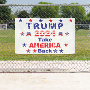 Banderoles TRUMP 2024 Reprendre L'AMÉRIQUE