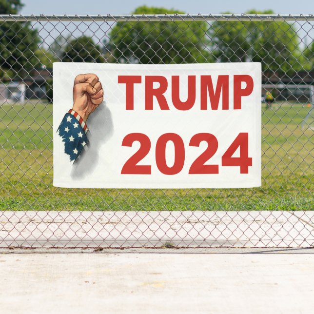 Banderoles Trump 2024 Tir aux USA (En situation)
