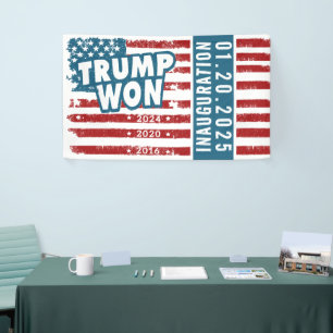 Banderoles Trump a gagné 2024