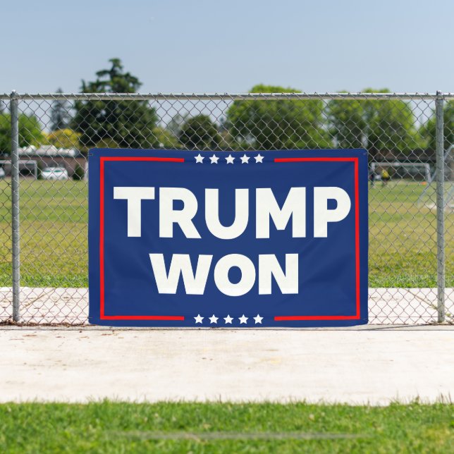 Banderoles Trump a gagné 2024 (Insitu)