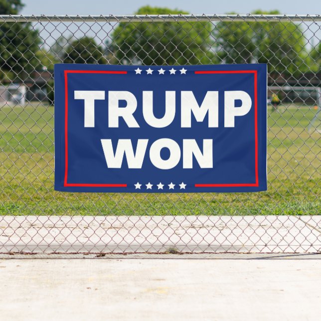 Banderoles Trump a gagné 2024 (En situation)