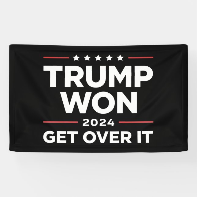 Banderoles Trump a Gagné Passer à Autre Chose 2024 (Horizontal)
