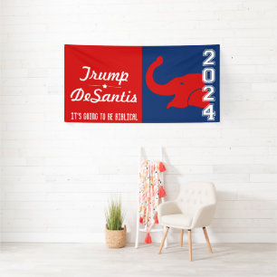 BANDEROLES TRUMP DESANTIS 2024 BIBLICAL