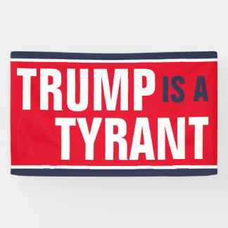 Banderoles Trump est une protestation anti-tarifaire tyranniq
