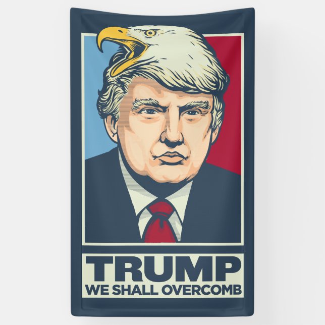 Banderoles Trump - nous allons dépasser (Vertical)