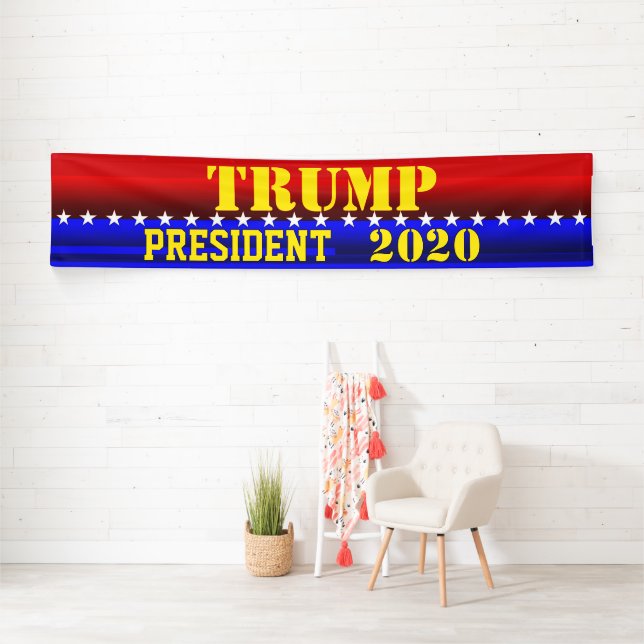 Banderoles TRUMP pour le président (En situation)