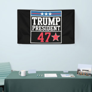 Banderoles Trump remporte l'élection 2024 Trump a gagné 2024