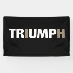 Banderoles Trump Triomphe 47e président américain