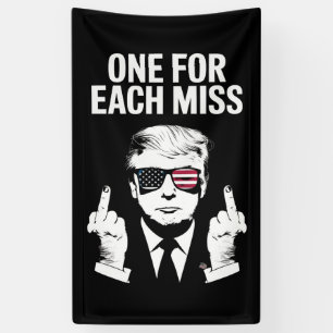 Banderoles Trump un pour chaque erreur