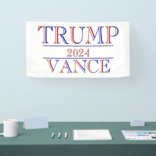 Banderoles Trump Vance 2024