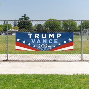 Banderoles Trump Vance 2024