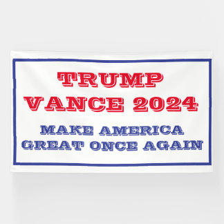 Banderoles Trump Vance Rendre sa grandeur à l'Amérique
