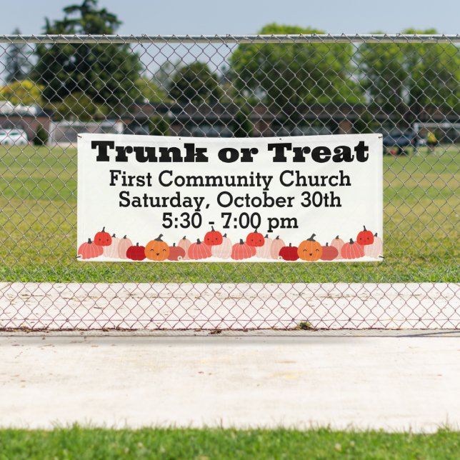 Banderoles Trunk or Treat Fall Citrouille Theme Community Eve (En situation)