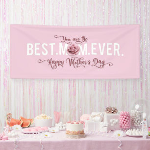 Banderoles Tu es la meilleure maman de la Fête des Mères Ro