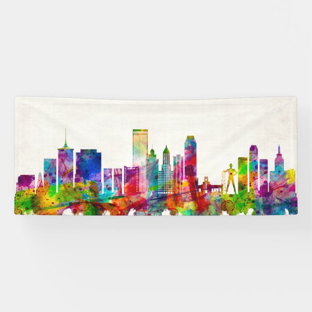 Banderoles Tulsa Oklahoma Skyline (Horizontal)
