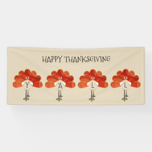 Banderoles Turclés de Thanksgiving en famille