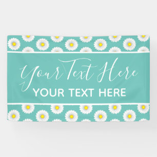 Banderoles Turquoise Joli Petit Marguerite
