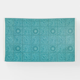 Banderoles Turquoise Tile Motif (par William Morris)