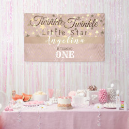 Banderoles Twinkle Little Star 1er anniversaire