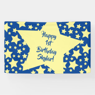 Banderoles Twinkle Little Star Cute 1er Anniversaire Thème de